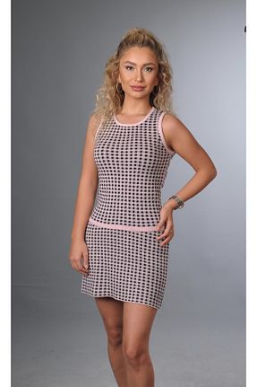 ست بالاتنه و پائین تنه صورتی زنانه تریکو YMA TRİKO - کد 867349007