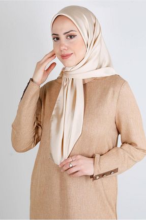 روسری بژ پلی استر Alvina - کد 801205930