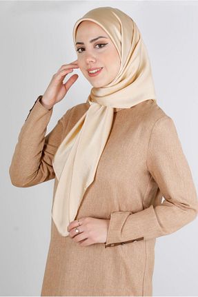روسری طلائی پلی استر Alvina - کد 801205916