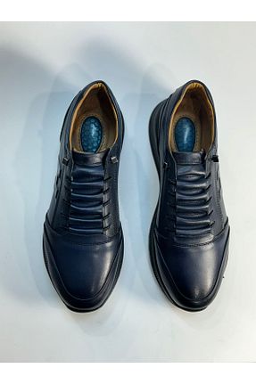 کفش اسنیکر سرمه ای مردانه چرم اصل Greyybull Shoes - کد 871893039