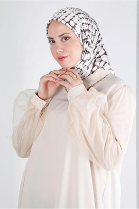روسری بنفش پلی استر Alvina - کد 801113915