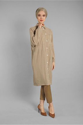 شلوار حجاب قهوه ای زنانه مخلوط پلی استر TRENDTESETTÜR - کد 86184461