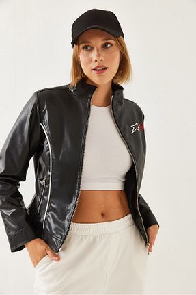 کاپشن مشکی زنانه Straight Bianco Lucci - کد 871900172