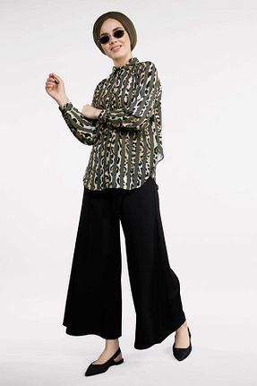 بلوز حجاب خاکی زنانه Straight TRENDTESETTÜR - کد 59148756