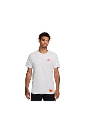 تیشرت سفید مردانه یقه دوچرخه Nike - کد 871959692