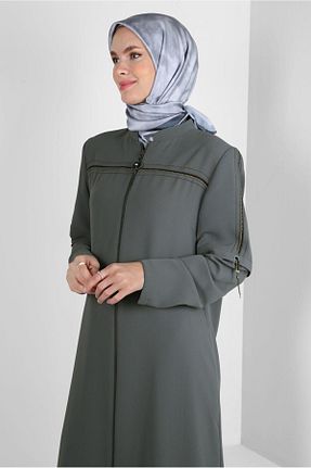 روسری طوسی پلی استر Alvina - کد 803641621