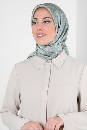 روسری سبز پلی استر Alvina - کد 802132588