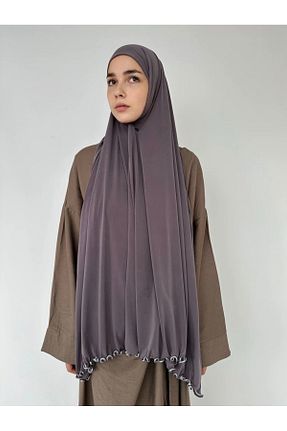 شال بنفش زنانه پنبه ای ardün hijab - کد 871920568