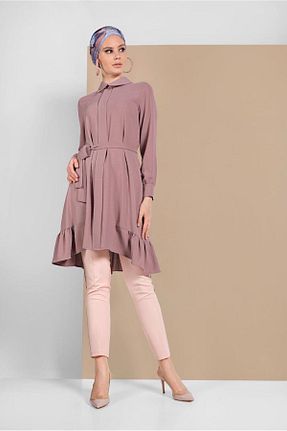 تونیک حجاب بنفش زنانه ویسکون TRENDTESETTÜR - کد 86186790