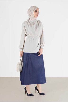 دامن حجاب سرمه ای زنانه رگولار Alvina - کد 802793747