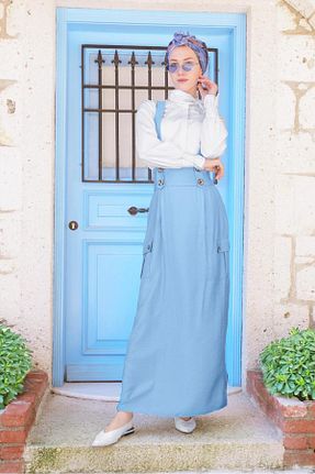 بلوز حجاب سفید زنانه Straight TRENDTESETTÜR - کد 98307742