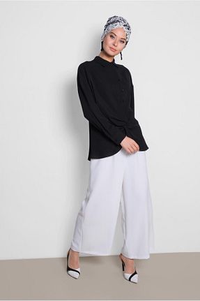 بلوز حجاب مشکی زنانه Straight TRENDTESETTÜR - کد 98307939