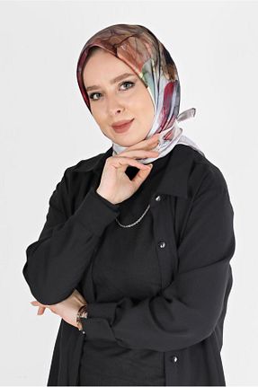 روسری صورتی پلی استر Alvina - کد 803519004