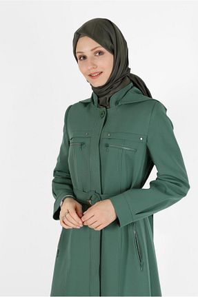 مانتو بلند حجاب سبز زنانه Alvina - کد 804729302