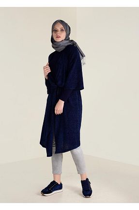 کت حجاب سرمه ای زنانه رگولار TRENDTESETTÜR - کد 98307914