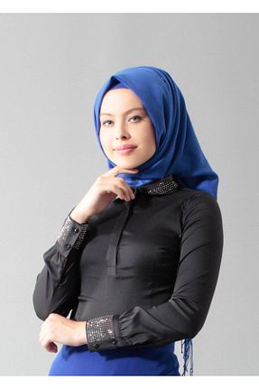 بلوز حجاب مشکی زنانه رگولار TRENDTESETTÜR - کد 98307451