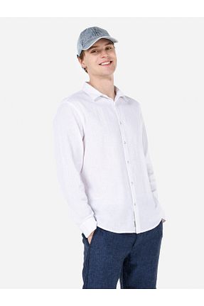 پیراهن سفید مردانه پنبه پلی استر Colin’s - کد 834281709