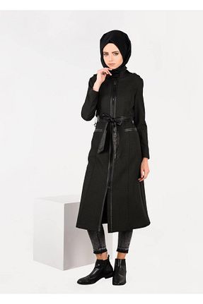 ترنچکت حجاب خاکی زنانه مخلوط ویسکون TRENDTESETTÜR - کد 94523805