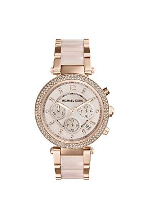 ساعت مچی صورتی زنانه استل (فولاد) Michael Kors - کد 31475915