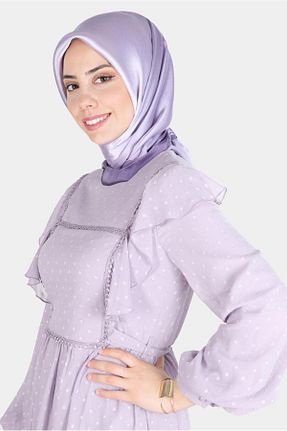 روسری بنفش پلی استر Alvina - کد 805942767