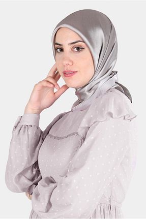 روسری بژ پلی استر Alvina - کد 805942742