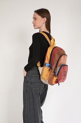 کوله پشتی طلائی زنانه سایز متوسط Street Bag - کد 871957961