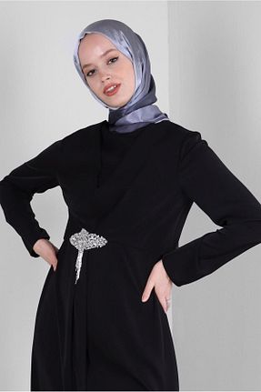 شال طوسی زنانه پلی استر Alvina - کد 801876566
