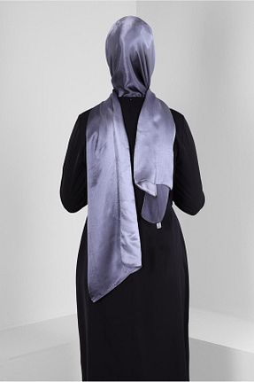 شال طوسی زنانه پلی استر Alvina - کد 801876566