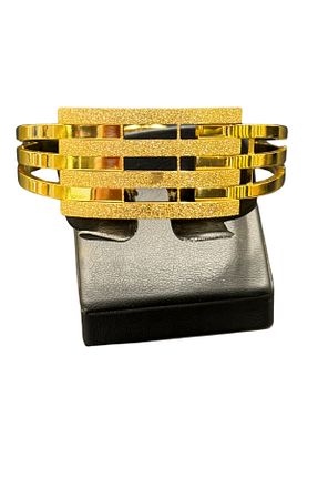 دستبند استیل (فولاد) زرد زنانه استیل ضد زنگ miraliza - کد 871963106