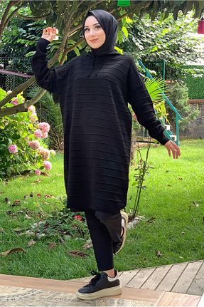 تونیک حجاب مشکی زنانه ویسکون TRENDTESETTÜR - کد 347899719