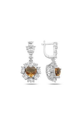گوشواره نقره رنگی زنانه 925 عیار silverbox - کد 871976882