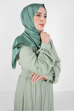 شال سبز زنانه پلی استر Alvina - کد 817772209