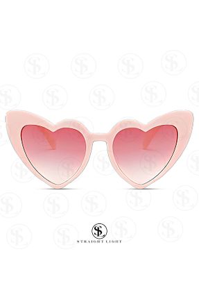 عینک آفتابی صورتی زنانه UV400 Straight Light - کد 872023713