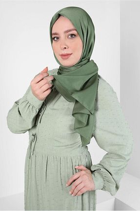 شال خاکی زنانه پلی استر Alvina - کد 817772162