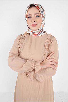 روسری نارنجی پلی استر Alvina - کد 817772103