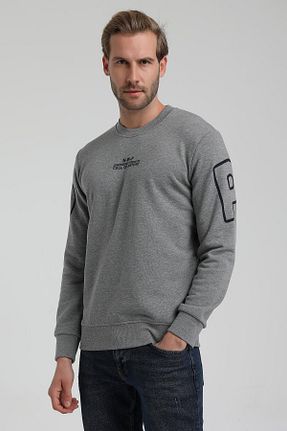 سوئیشرت طوسی مردانه ساده NEW WORLD POLO - کد 363751758