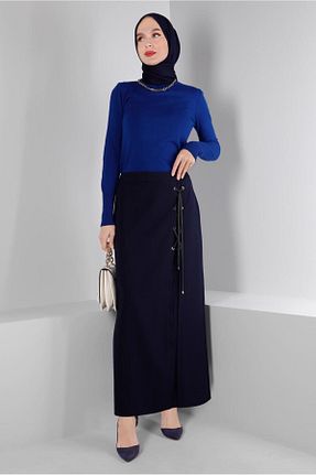دامن حجاب سرمه ای زنانه رگولار TRENDTESETTÜR - کد 808012455