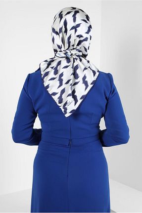 روسری سفید پلی استر Alvina - کد 817477584