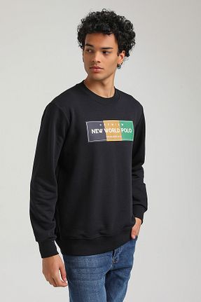 سوئیشرت سرمه ای مردانه ساده NEW WORLD POLO - کد 778481096
