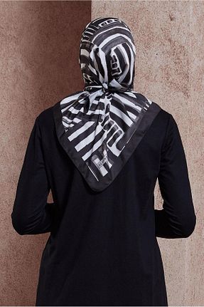 روسری مشکی پلی استر Alvina - کد 830156833