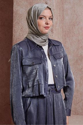 شال بژ زنانه پلی استر Alvina - کد 829869179