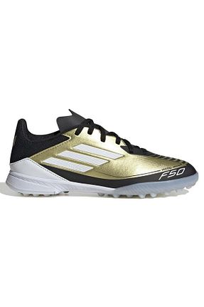 کفش فوتبال چمن مصنوعی طلائی بچه گانه پلاستیک adidas - کد 857612943