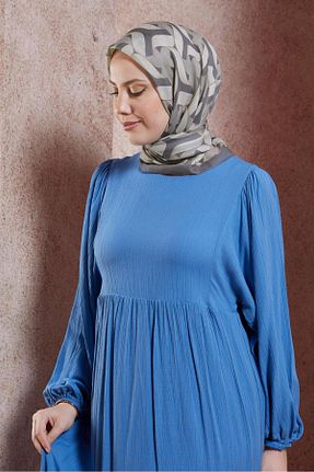 روسری طوسی پلی استر Alvina - کد 846355814