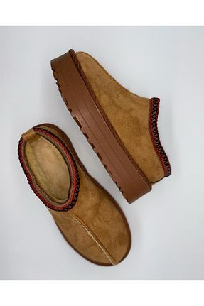 بوت خانگی قهوه ای زنانه جیر PİTODESİGNSTORE - کد 872049301