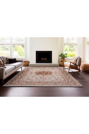 فرش بژ آنتی باکتریال Saray Halı - کد 782791873