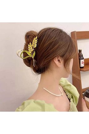 گیره سر زرد زنانه سنگ کریستال So Much Accesories - کد 385142782