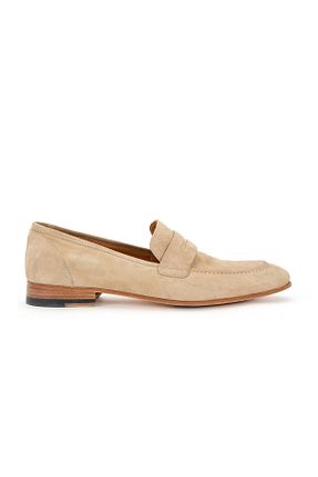 کفش لوفر بژ مردانه پاشنه کوتاه (1 - 4 سانتی متر) Hemington - کد 872054837