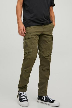 شلوار سبز مردانه پنبه - الاستین Jack & Jones - کد 349750857