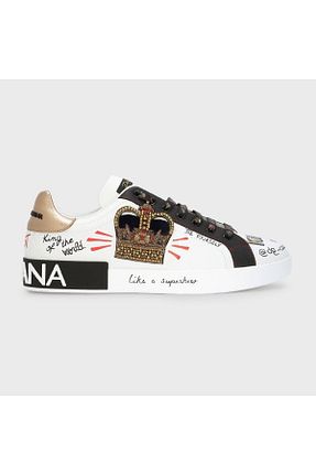 کفش اسنیکر سفید مردانه چرم اصل Dolce&Gabbana - کد 872061460