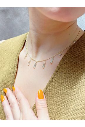 گردنبند نقره نارنجی زنانه 925 عیار Missus - کد 872064243